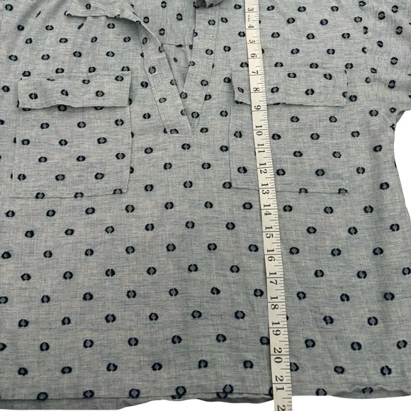 LOFT V-Neck Pocket Popover - Picture 9 of 10